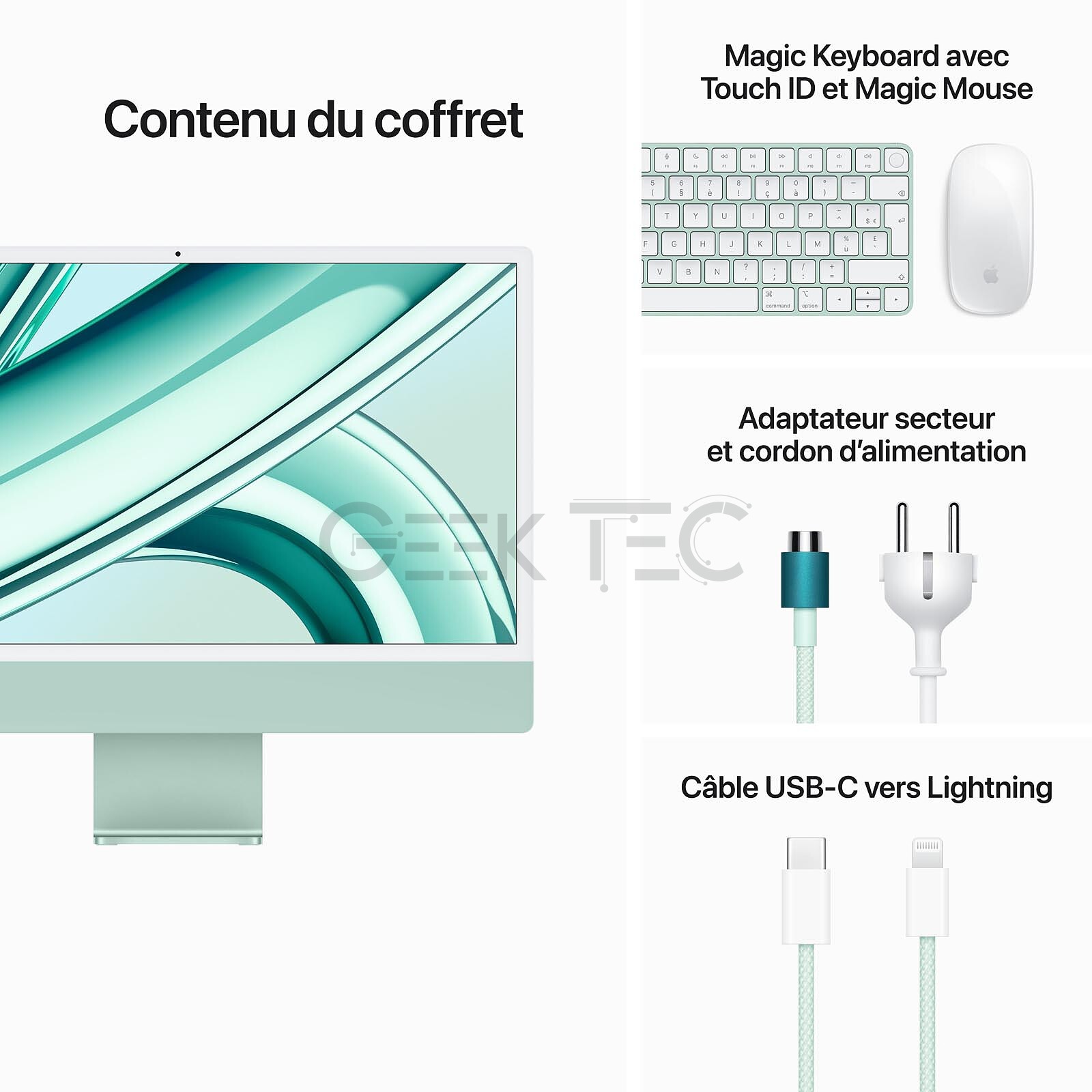 iMac M3 (2023) 24" 16 Go 512 Go