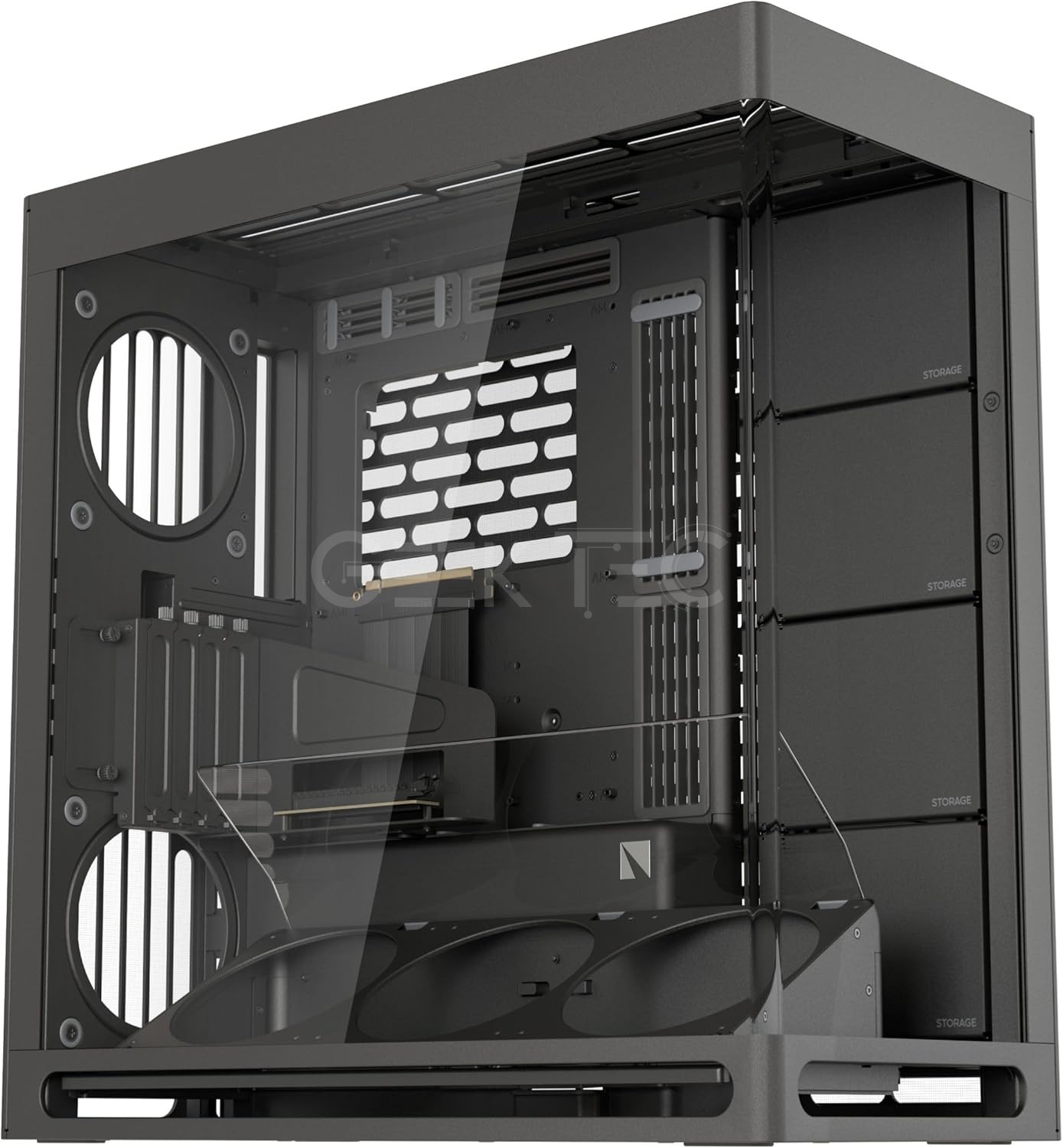 Boîtier PC ATX à Double Chambre Noir HAVN HS 420 VGPU