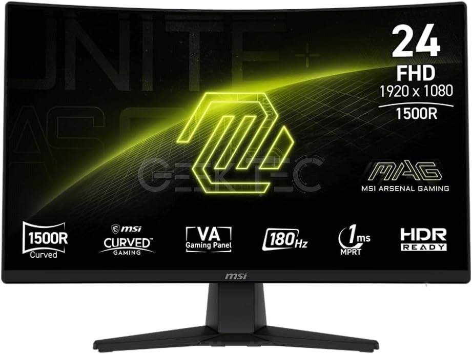 Écran Gaming Incurvé MSI MAG 242C-180Hz- 24 pouces