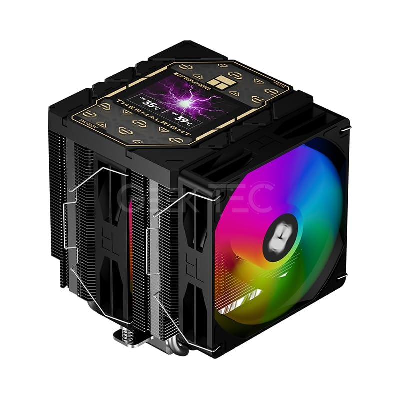 Refroidisseur Thermalright Peerless Assassin 120 Vision ARGB Black – Ventirad CPU avec écran LCD 2,8 pouces