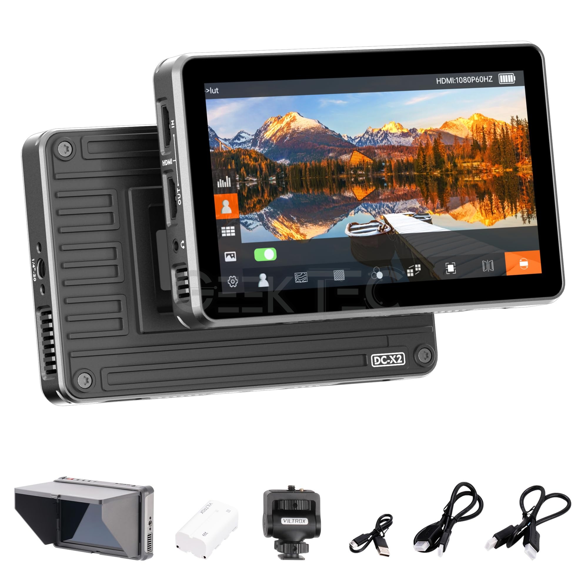 VILTROX DC-X2 Moniteur de Caméra Écran Tactile 2000 nits 6 Pouces