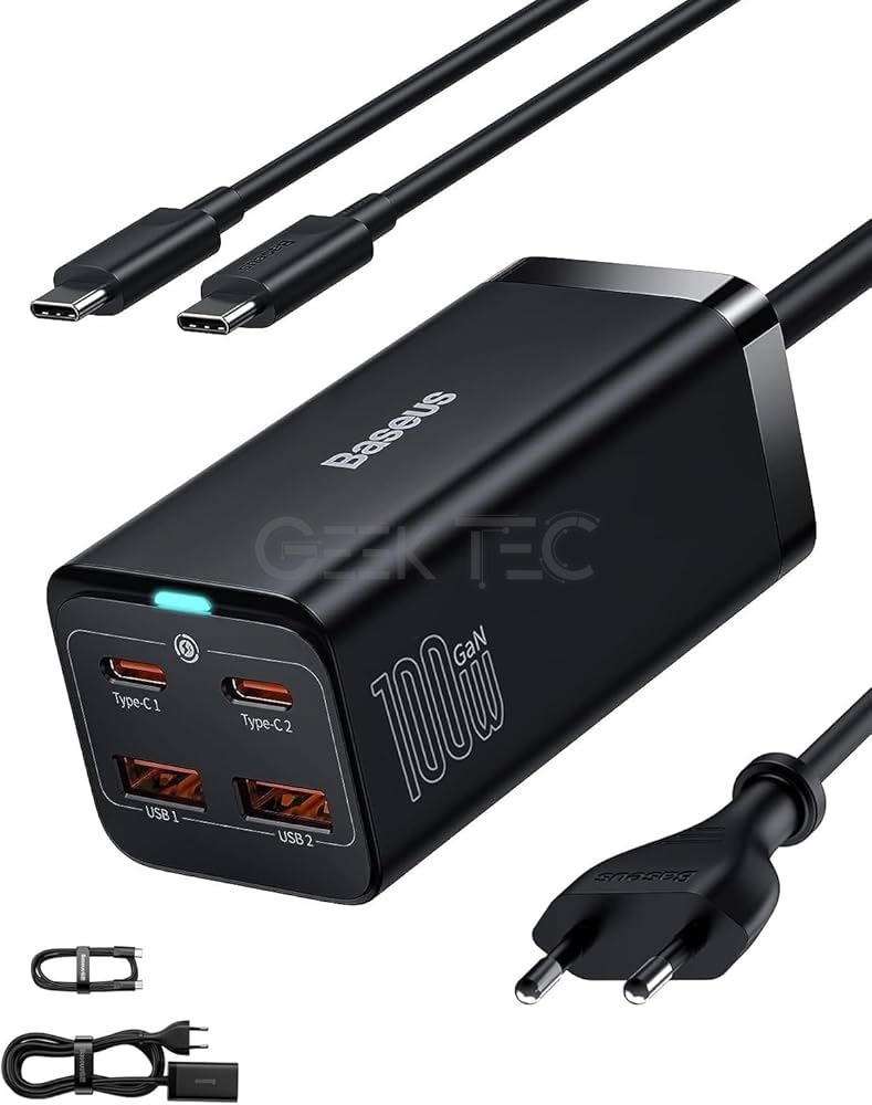 Chargeur Baseus 100W GaN Fast Charger Power