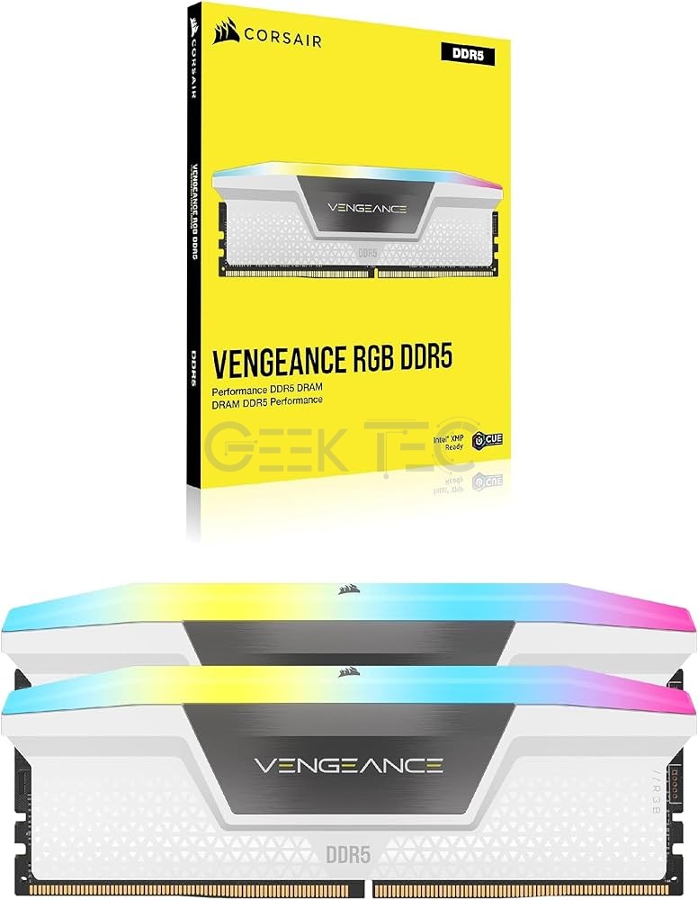 RAM CORSAIR VENGEANCE RGB DDR5 32Go (2x16Go) DDR5 6000MHz