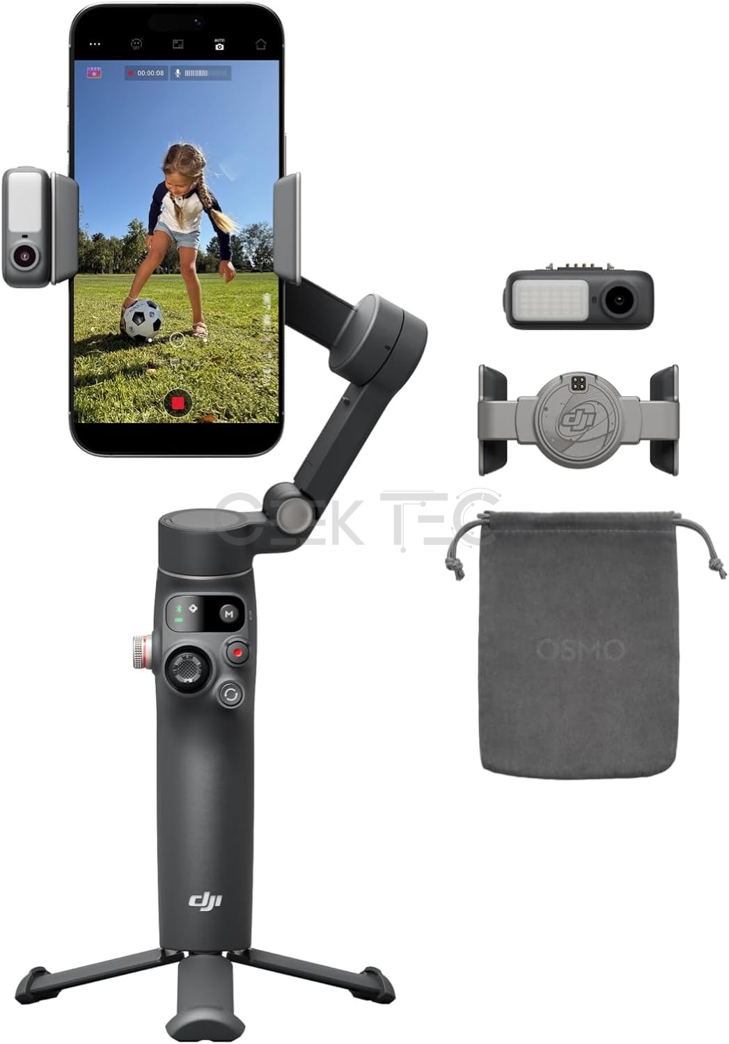 DJI Osmo Mobile 8 – Stabilisateur smartphone 3 axes | Rotation 360°