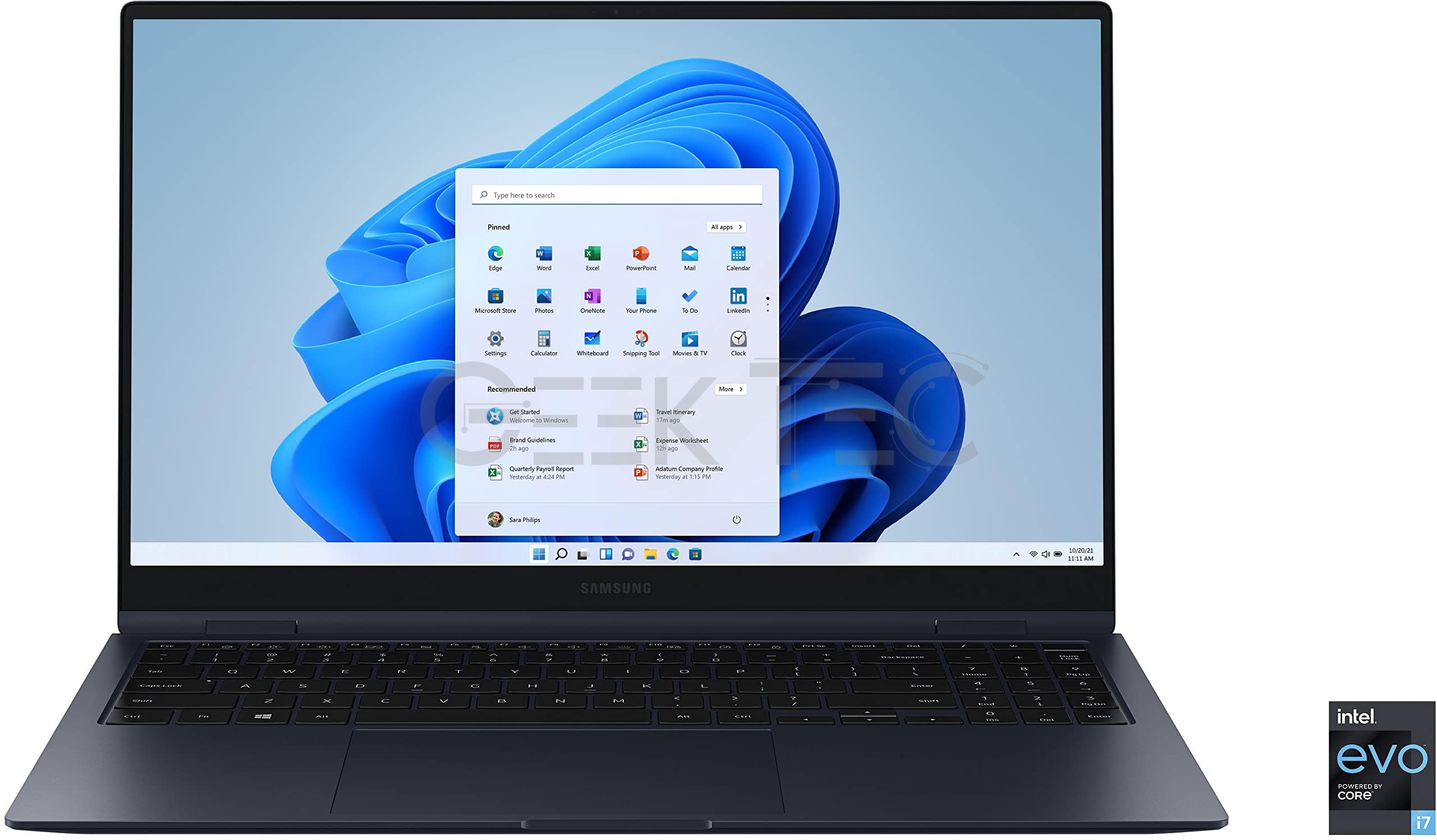 Samsung Galaxy Book Pro 360 Galaxy Book Pro 360 15.6" Écran Tactile Intel Core i7-11e 16GB  1TB SSD