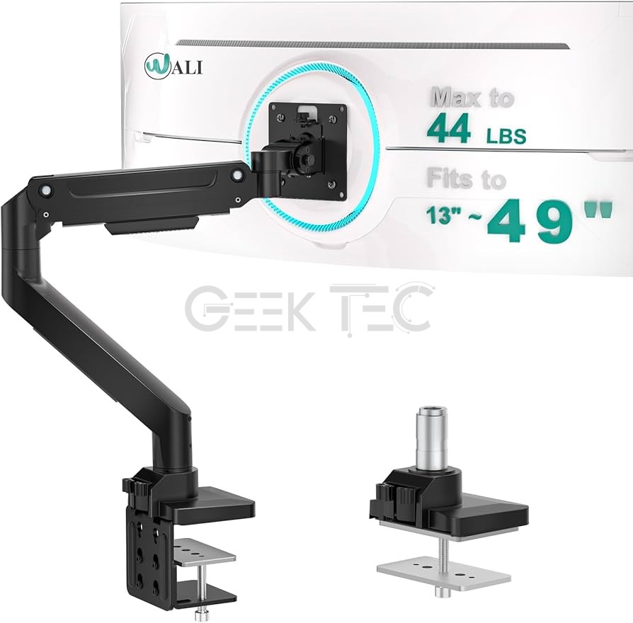 Bras de support WALI, compatible avec les écrans incurvés robustes de 13 à 49 pouces (jusqu'à 20 kg)