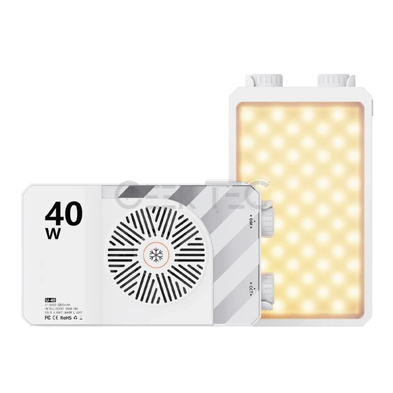 Lampe LED Camera Light 40W V40 Portable avec USB Type C