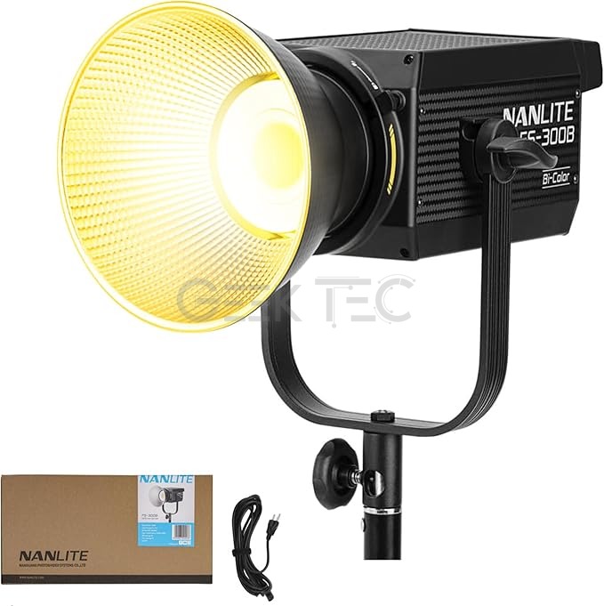 Nanlite FS-300B Projecteur de Studio Bicolore 2700 K-6500 K, Bluetooth, 2,4 G, Montage Bowens