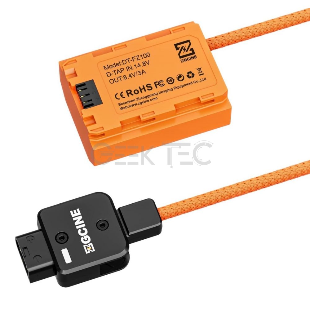 Câble adaptateur ZGCINE D-Tap vers FZ100 pour batterie factice SONY