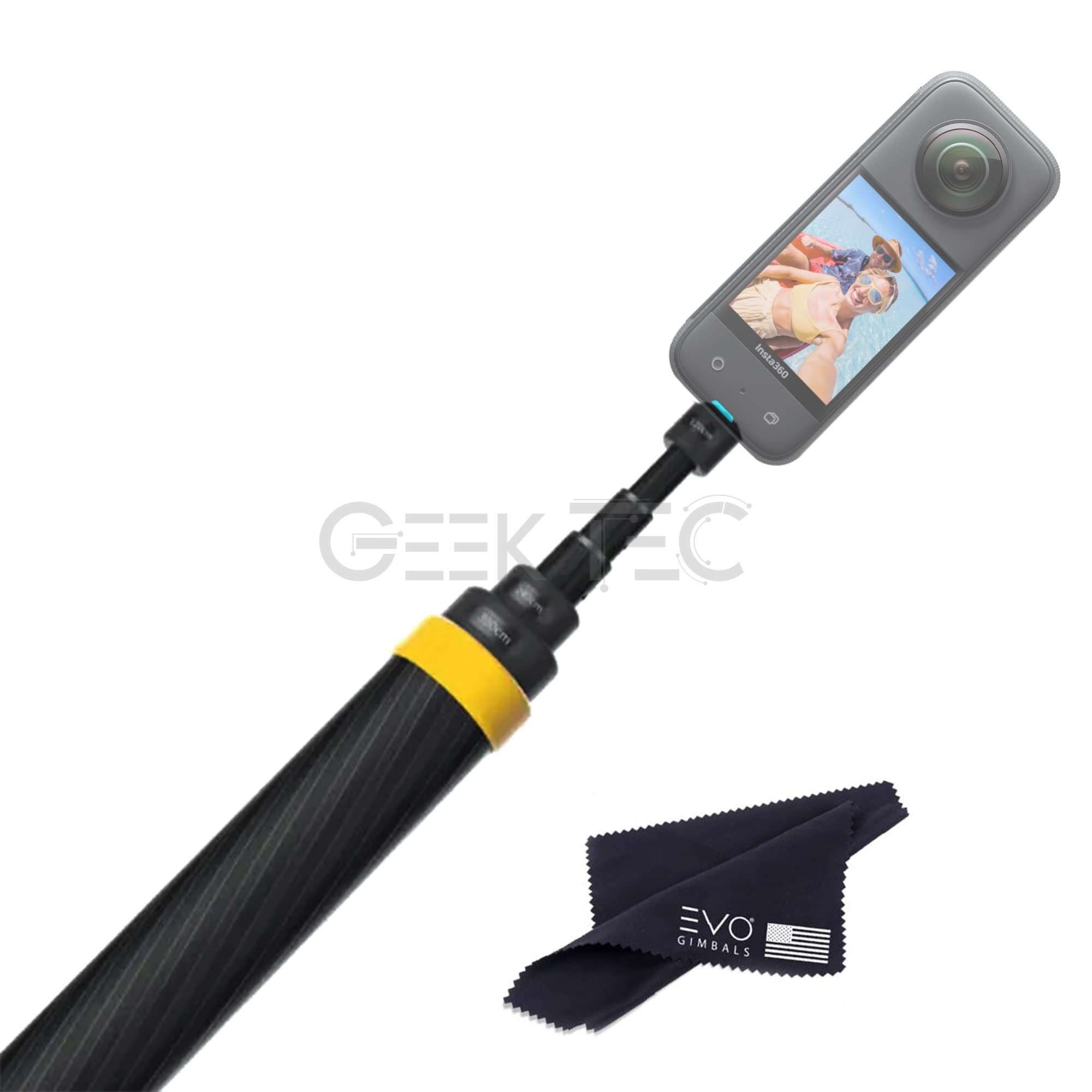Perche à selfie Insta360 3 m - Édition étendue - pour appareils photo One X2, One R, One X et One Action
