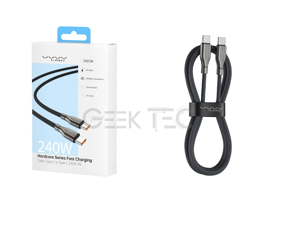 Câble de charge rapide Type-C vers Type-C 240 W 3M