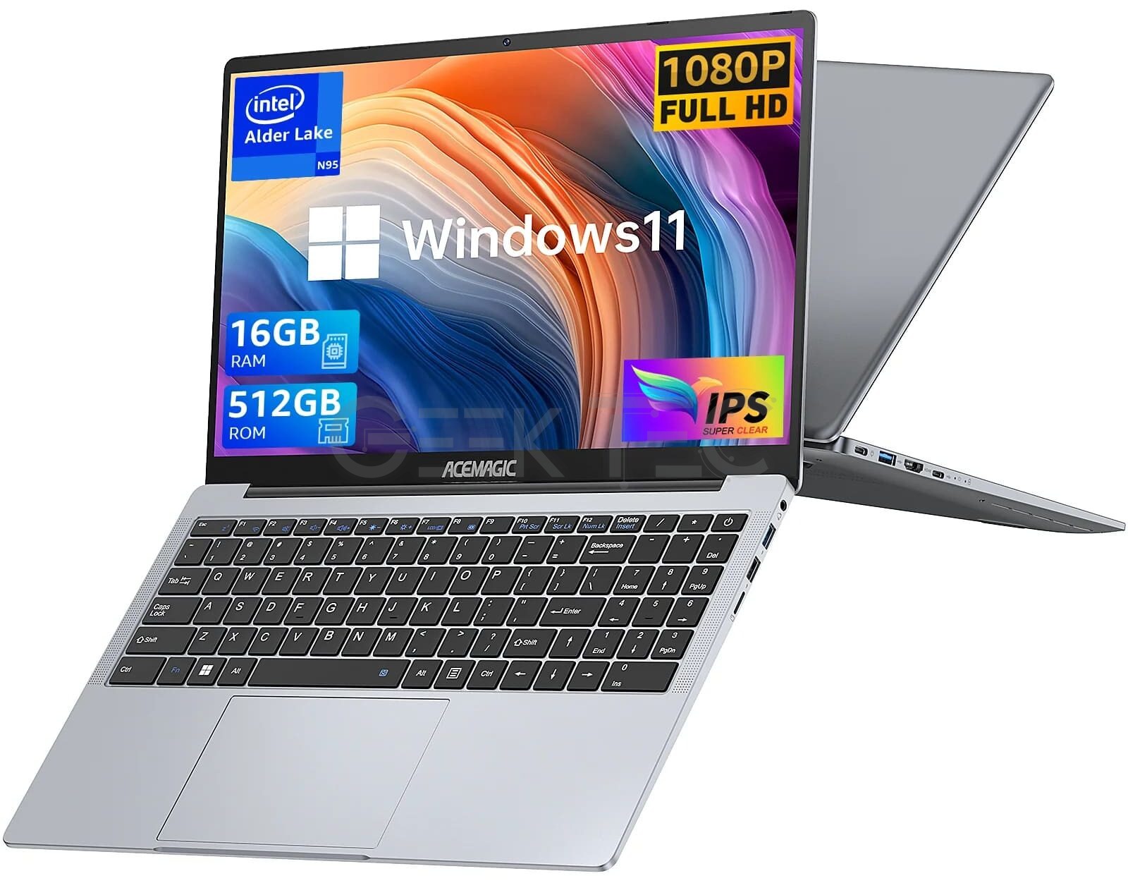 ACEMAGIC 15.6" FHD IPS Laptop Intel N150 16GB RAM 512GB SSD