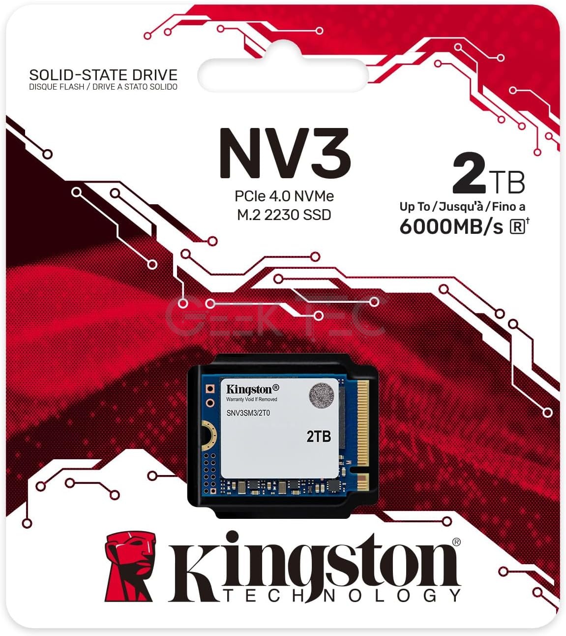 Kingston NV3 NVMe PCIe 4.0 SSD Interne 2T0 M.2