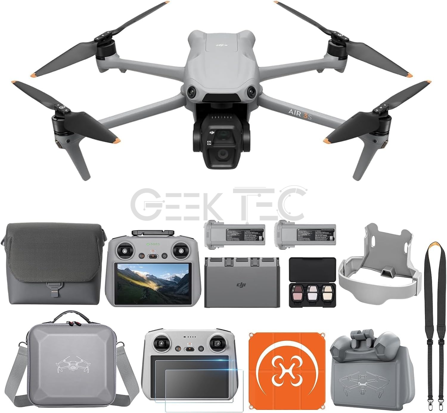 DJI Air 3S Fly More Combo (télécommande RC 2 avec écran)