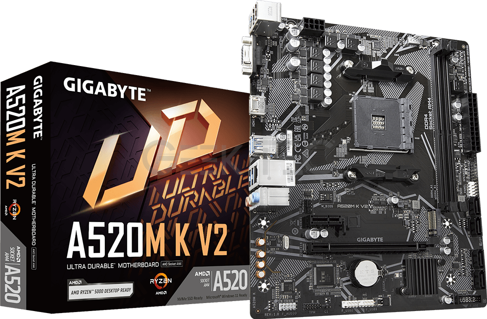 Carte mère GIGABYTE A520M K V2
