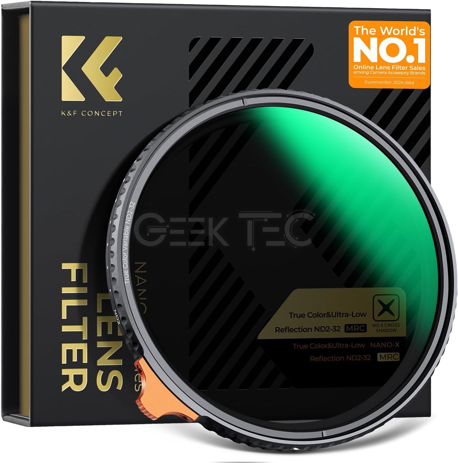 Filtre Polarisant K&F CONCEPT 82mm ND4-64 ND +CPL  Variable