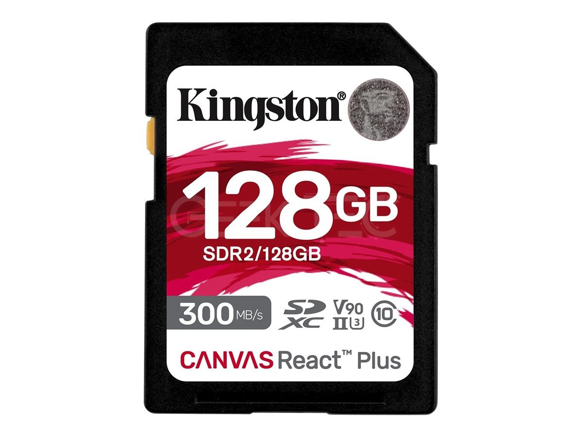 Kingston Canvas React Plus V60 SD 128Go SDXC UHS-II